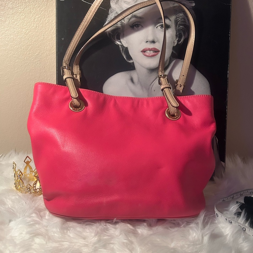 Michael Kors Vibrant Pink Tote Bag